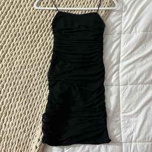 NWT Black Mini Corset Dress
